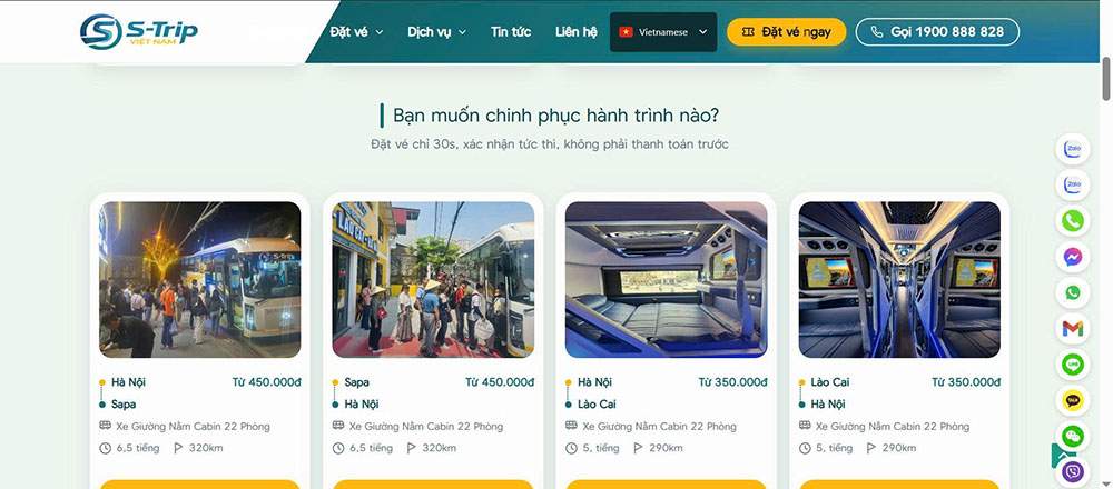 đặt xe Hà Nội Sapa